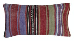 14"x26" SET OF 2 - Handwoven Cushion Covers. A pair of Kilim Lumbar Pillows