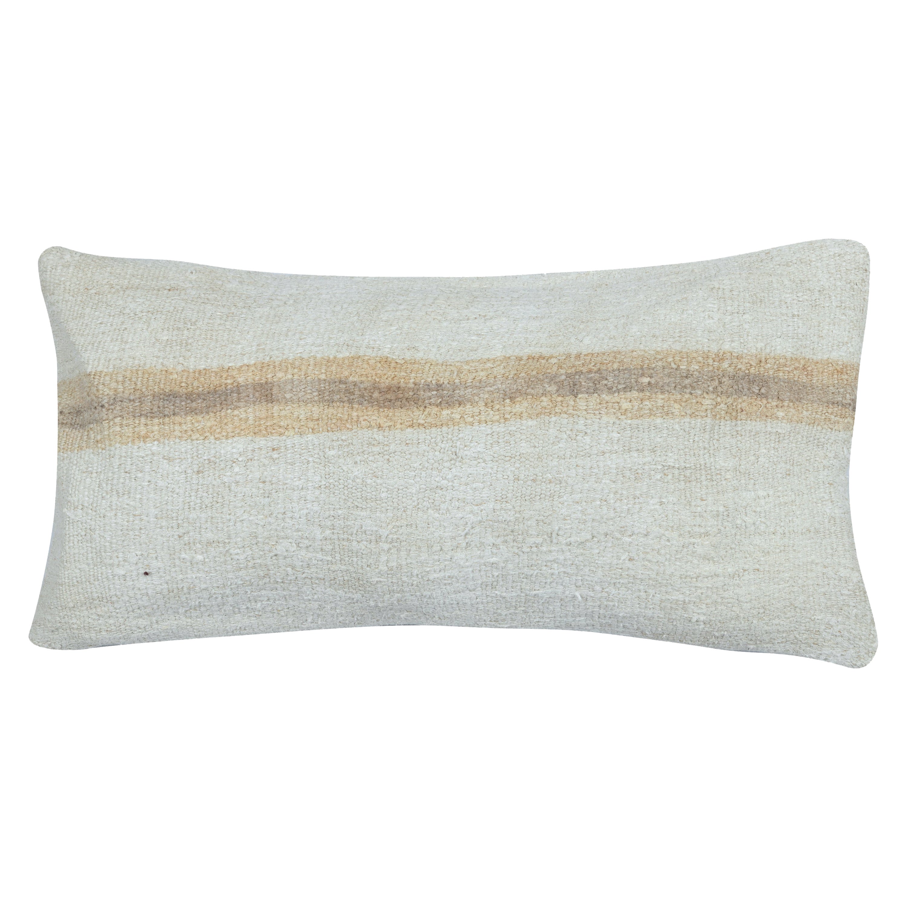 14"x26" Vintage Lumbar Pillow Cover. Kilim Accent Pillow. Turkish Cushion Cover