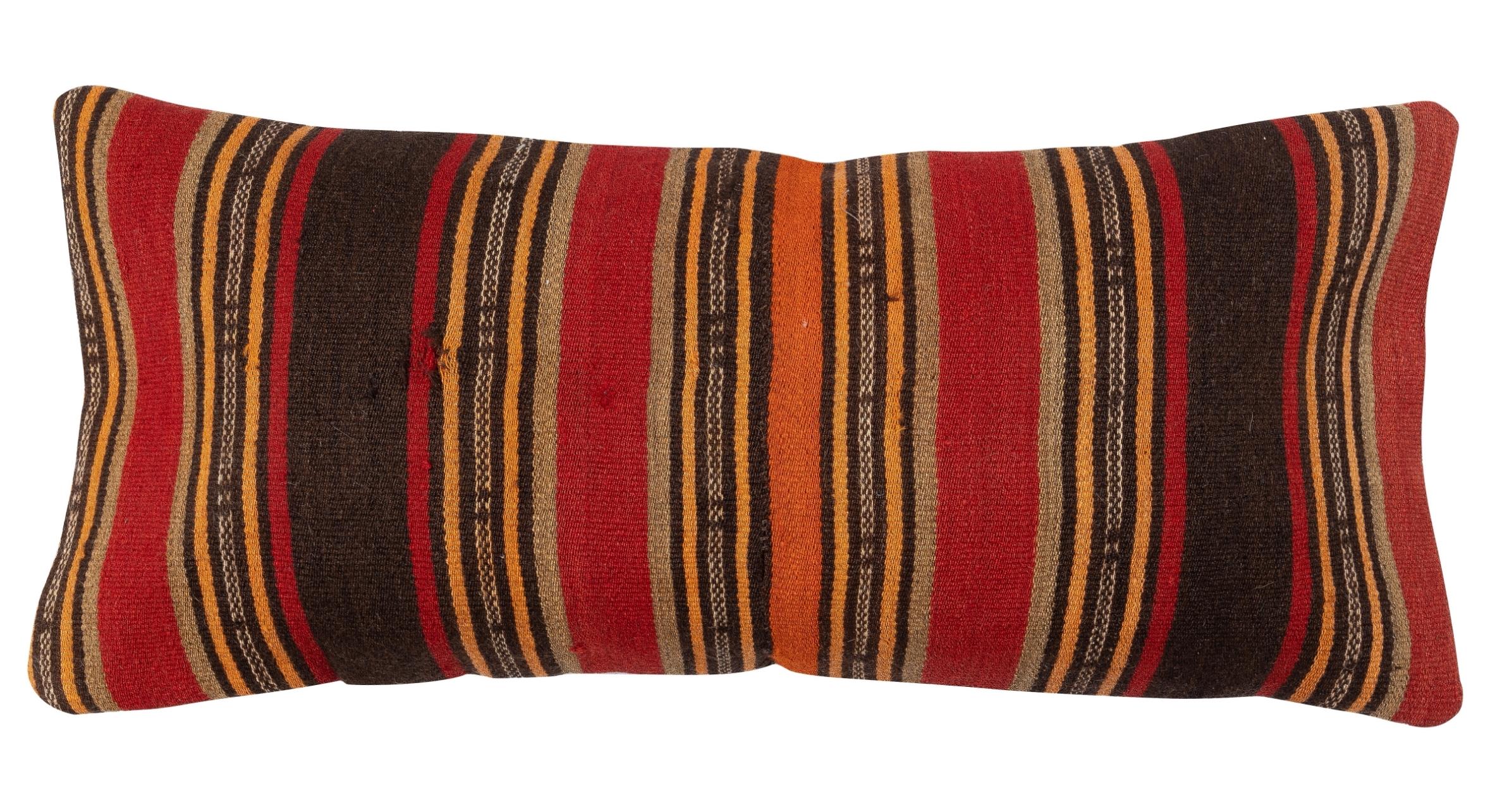 Turco SET DI 2 - Copricuscini Kilim fatti a mano. Un paio di fodere per cuscini lombari in vendita