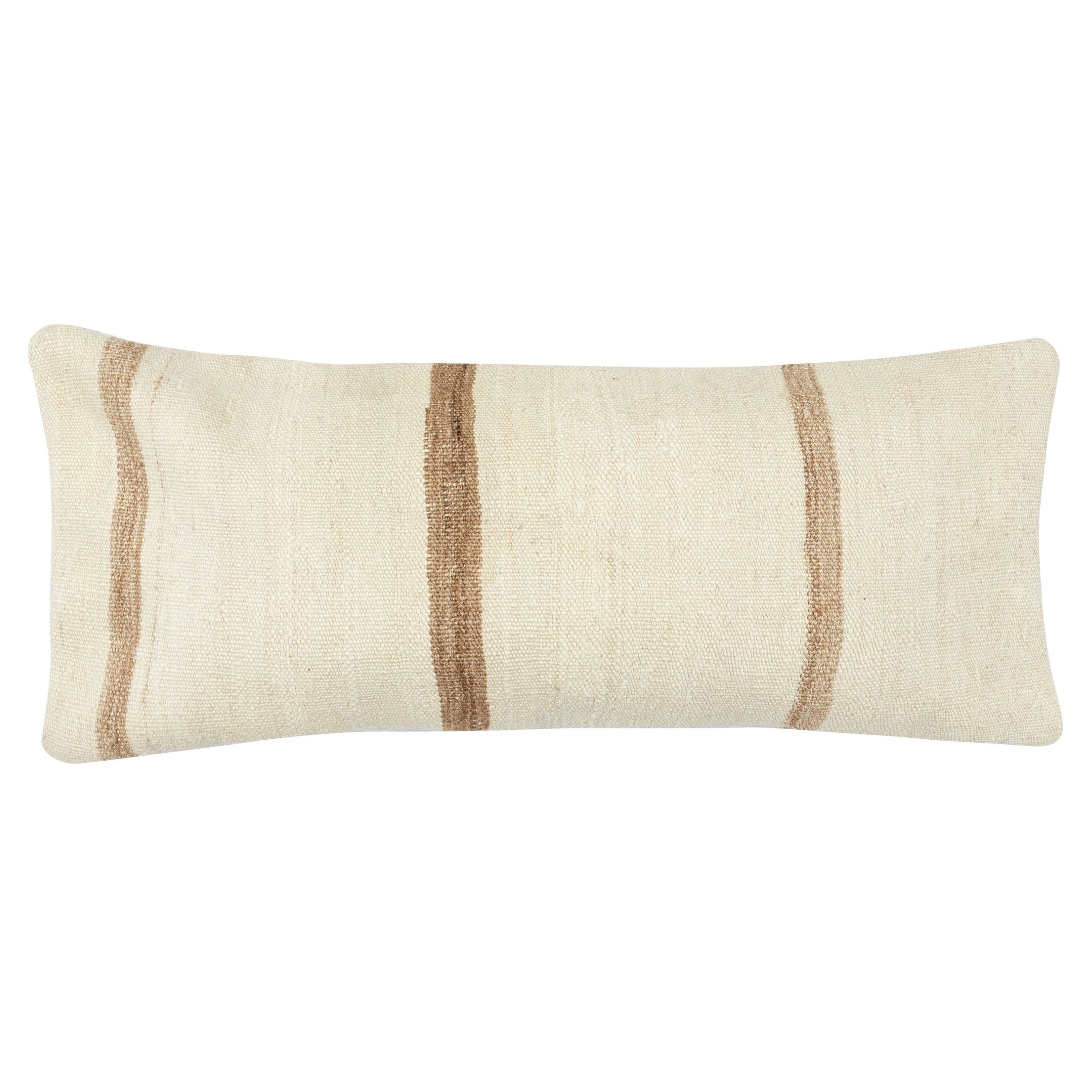 Copricuscino Kilim vintage 14 "x28". Cuscino in canapa. Copricuscino lombare