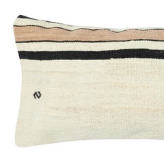 14"x28" Vintage Kilim Cushion Cover. Turkish Throw Pillow. Lumbar Pillow Cover