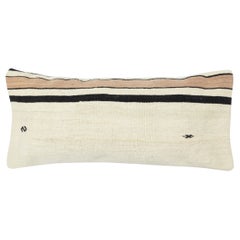 14"x28" Vintage Kilim Cushion Cover. Turkish Throw Pillow. Lumbar Pillow Cover