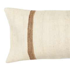 Copri cuscino vintage Kilim 14 "x28". Copri cuscino in canapa. Cuscino in pizzo