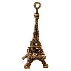 Vintage 14Y Eiffel Tower Charm Pendant
