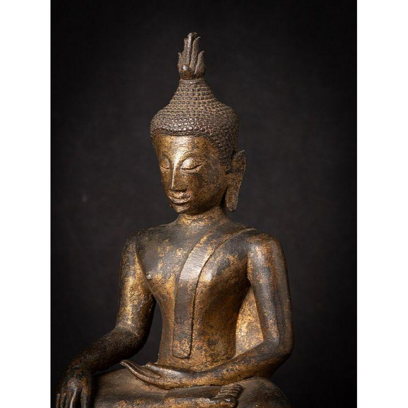 Statue de Bouddha de Thaïlande en bronze du 15e-16e siècle en vente 5
