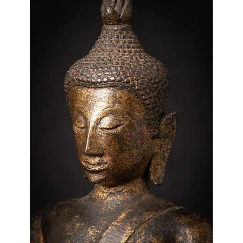 15th-16th Bronze Thai Lanna Buddha Statue from Thailand For Sale 10