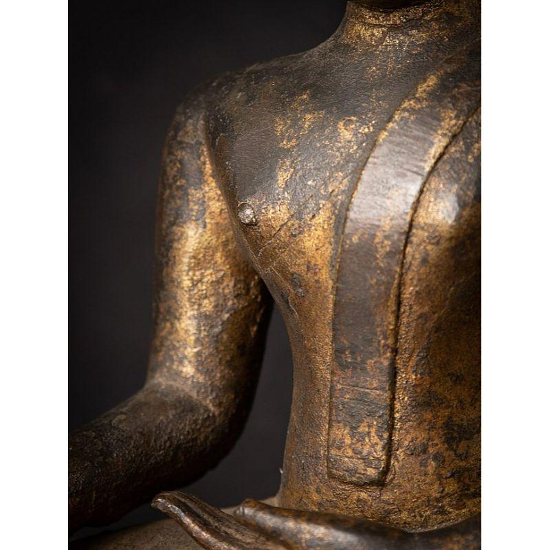 Statue de Bouddha de Thaïlande en bronze du 15e-16e siècle en vente 10