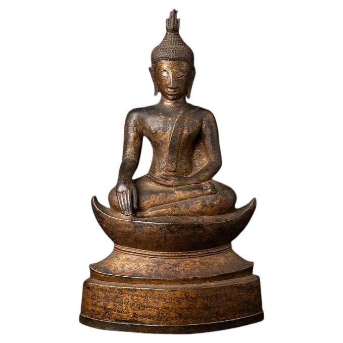 Statue de Bouddha de Thaïlande en bronze du 15e-16e siècle en vente