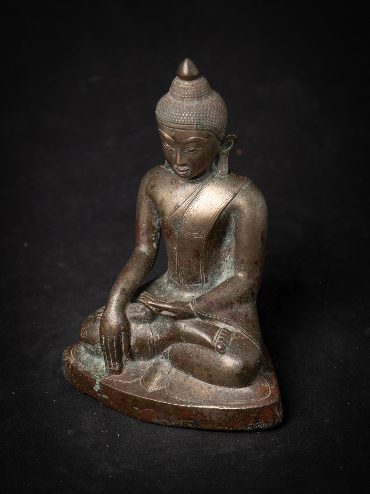 15-16e siècle Bouddha Ava de Birmanie en bronze ancien 8