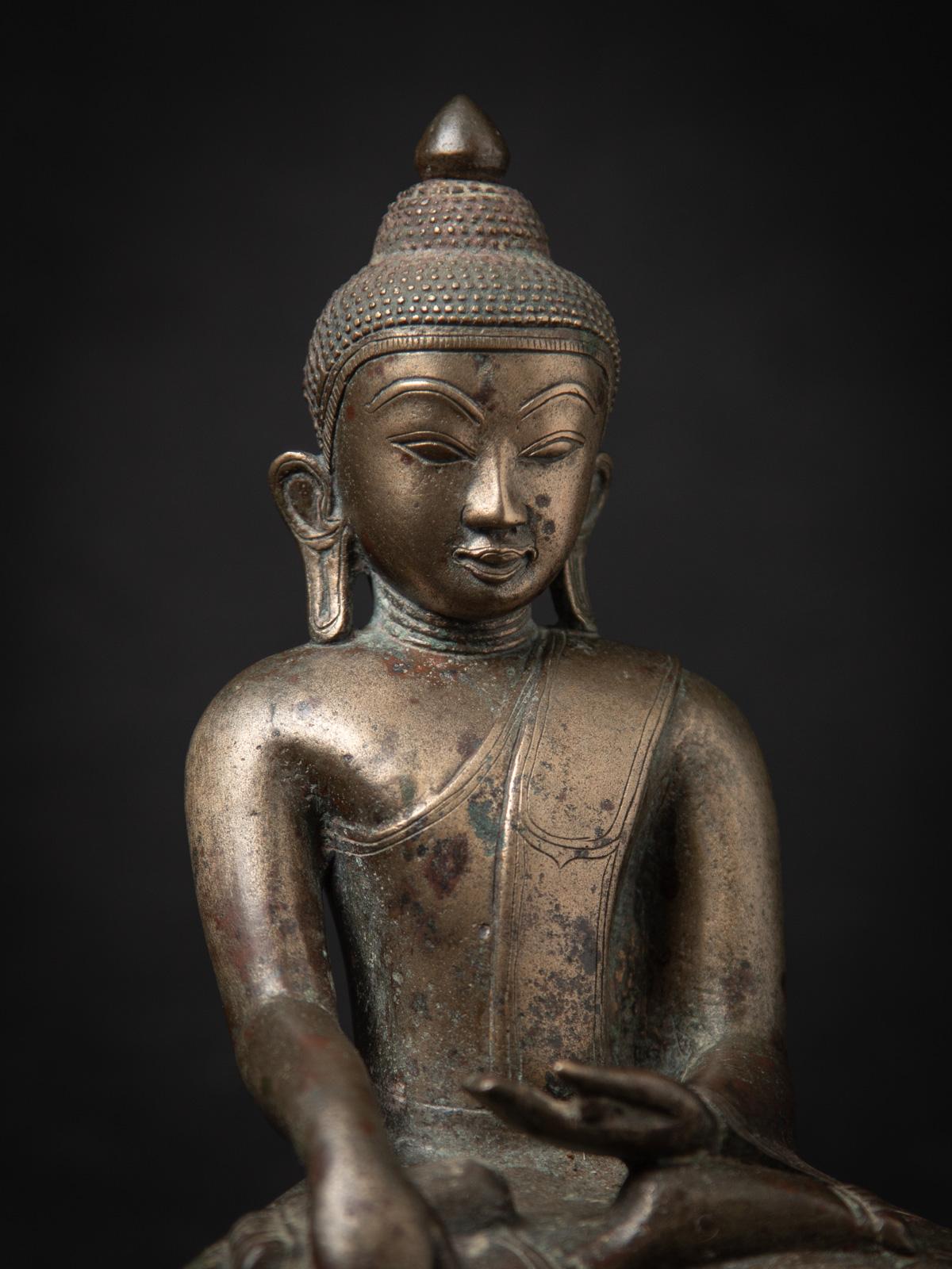15-16e siècle Bouddha Ava de Birmanie en bronze ancien 2