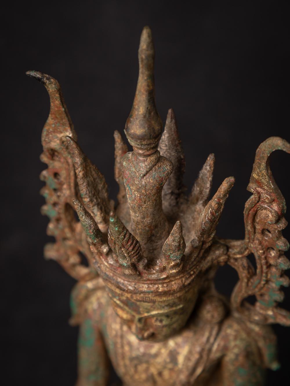 15-16th century Very special antique bronze Burmese Buddha statue from Burma For Sale 2