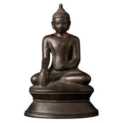 15-16th century Very special bronze Burmese Buddha statue from Burma