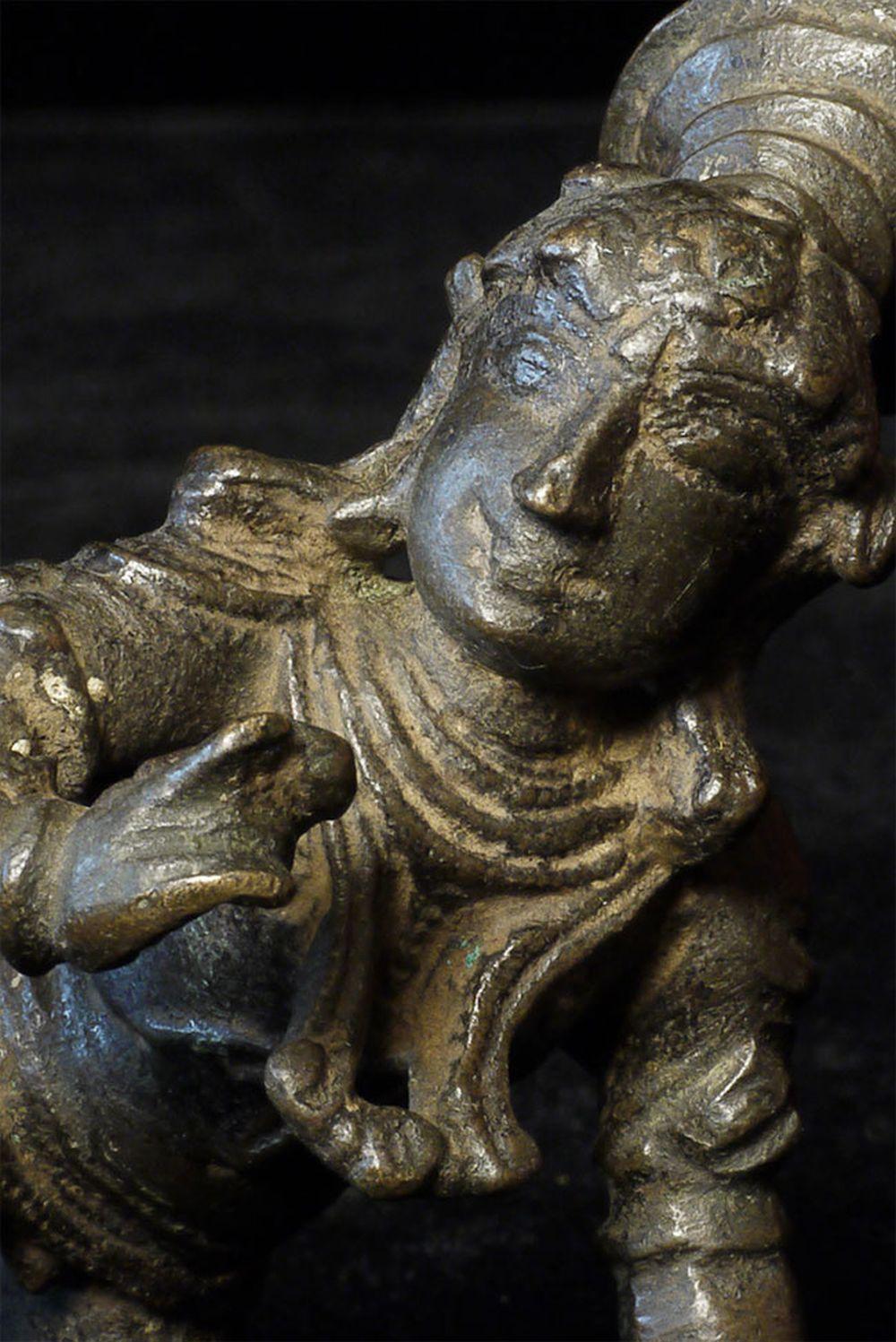 Very good 15-17thC Baby Krishna. Sits 3.25 inches tall - 6261.