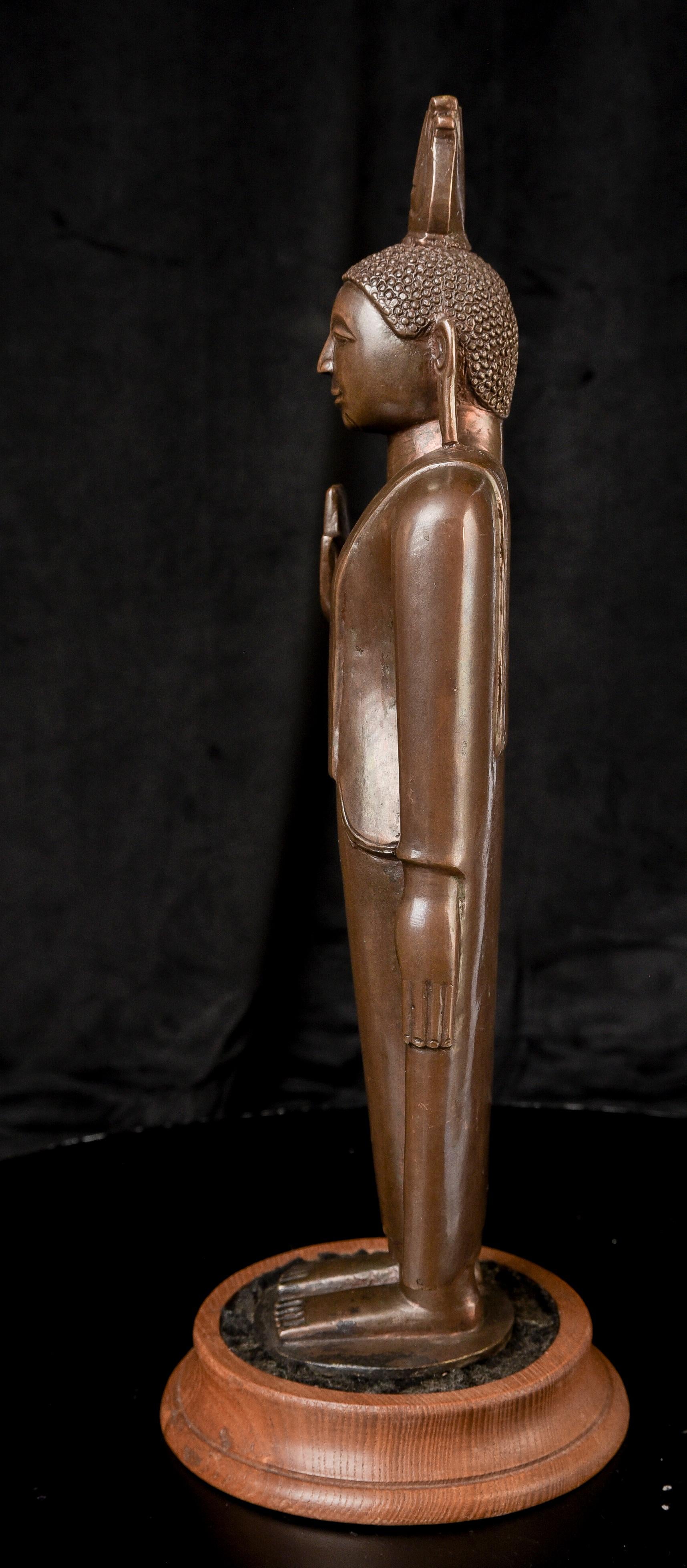 Moulage 15-18ème siècle Royaume divisé de Sri Lanka/Kandy Bronze - Bouddha très spécial, 10293 en vente