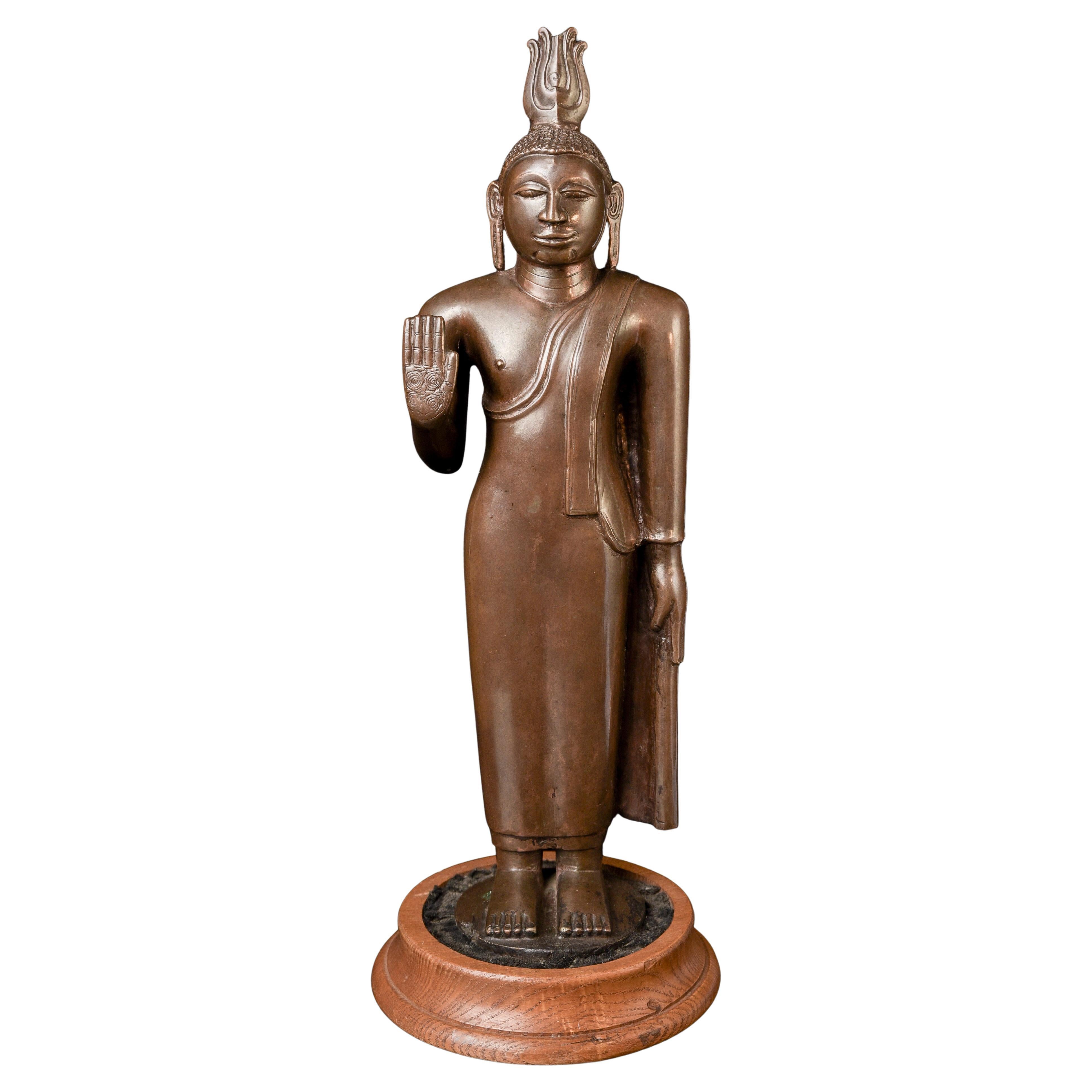 15-18ème siècle Royaume divisé de Sri Lanka/Kandy Bronze - Bouddha très spécial, 10293
