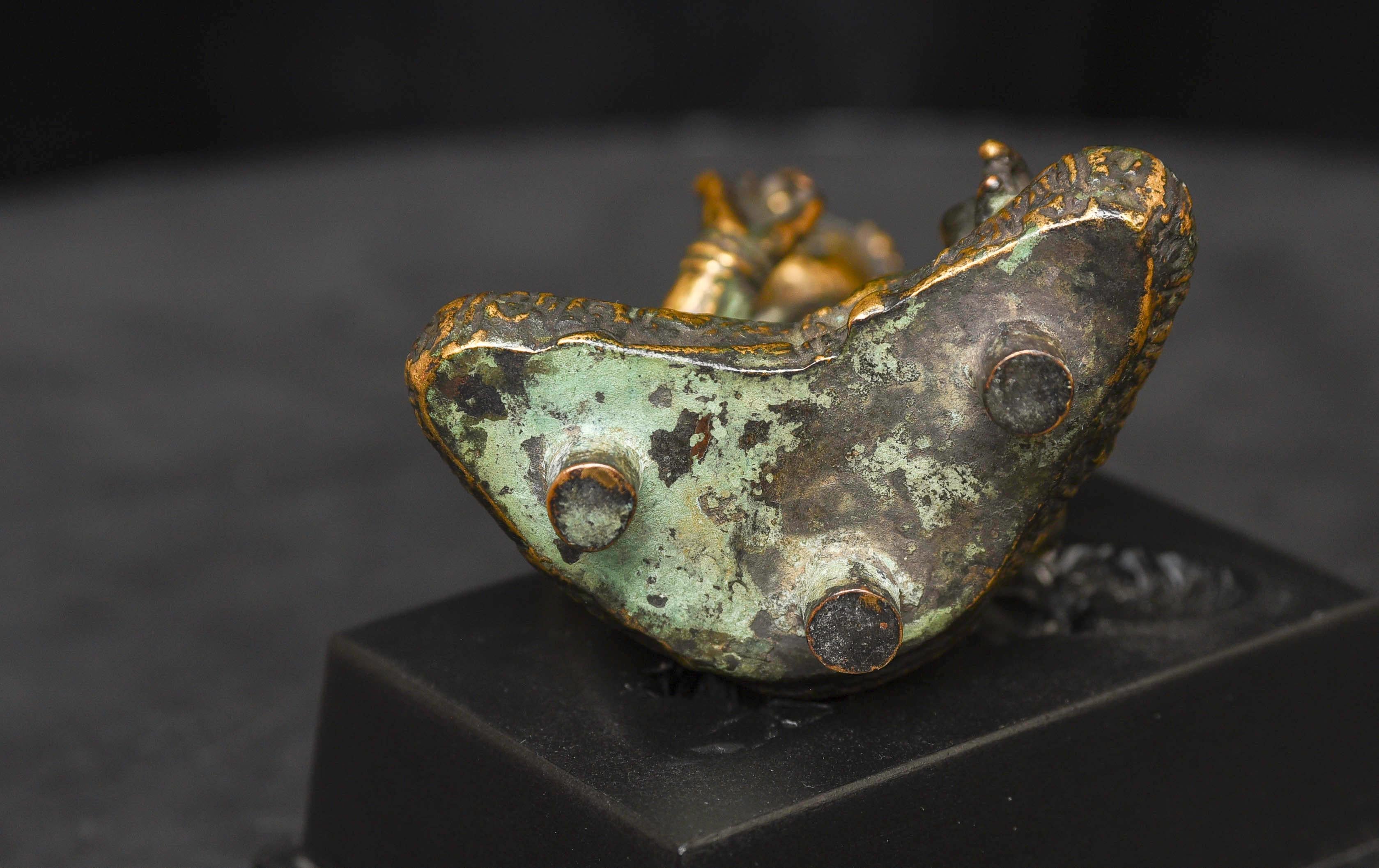 15-19thC Indonesian or Javanese Gilt Bronze Deities - 9591 For Sale 4