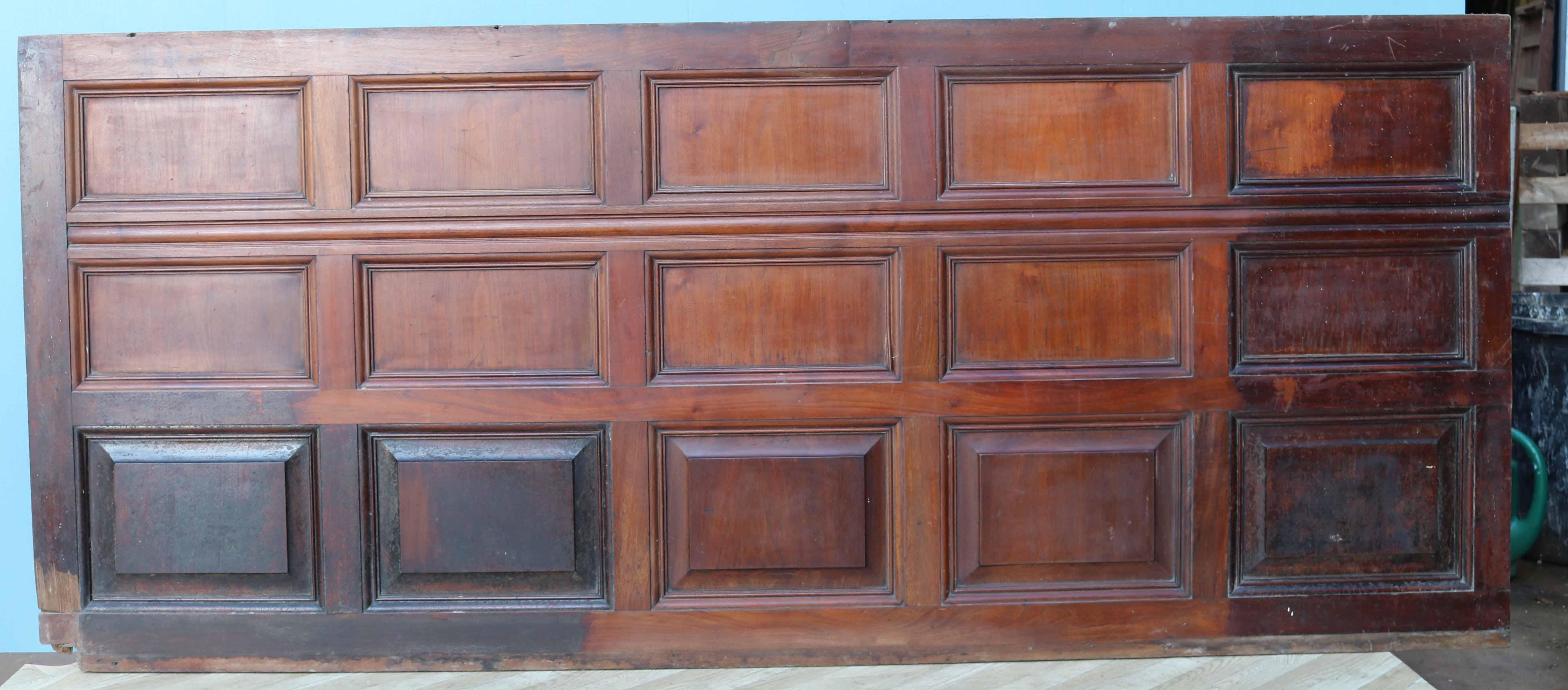 Mahogany Dado Wall Panelling In Fair Condition In Wormelow, Herefordshire