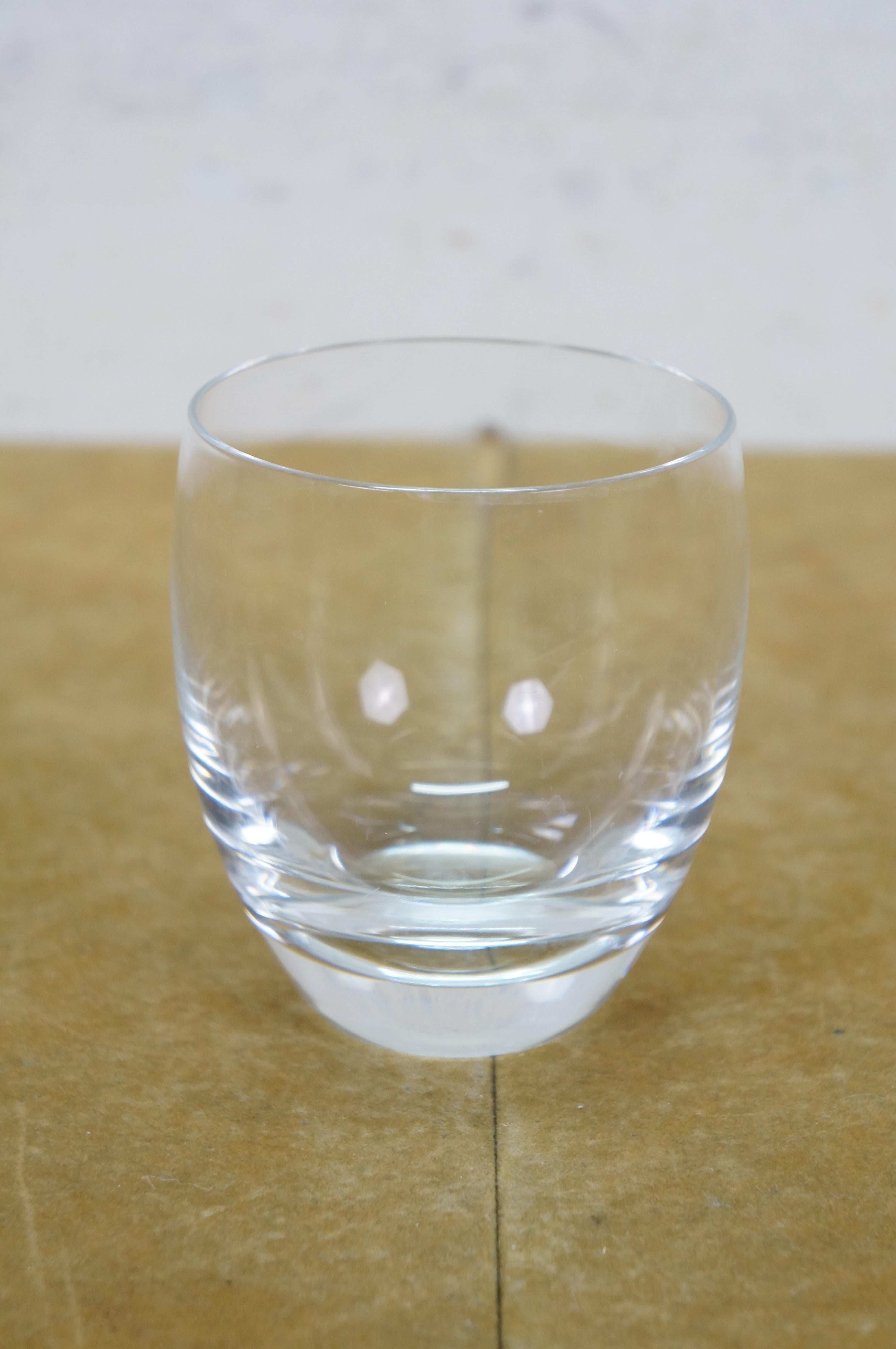 French 15 Baccarat Crystal Perfection Barrel Shape Flat Old Fashioned Tumblers 8oz For Sale