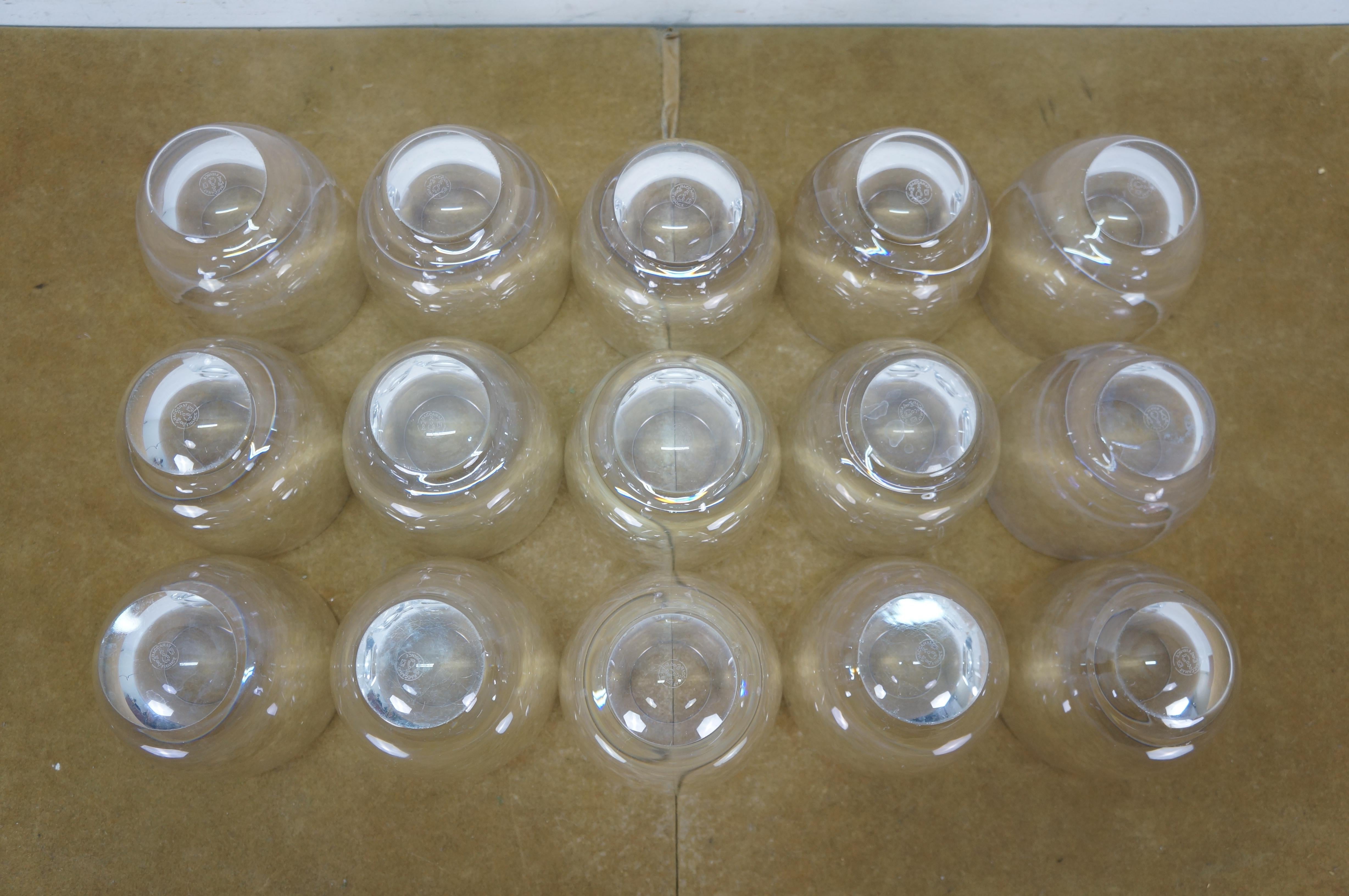 15 Baccarat Crystal Perfection Barrel Shape Flat Old Fashioned Tumblers 8oz For Sale 1