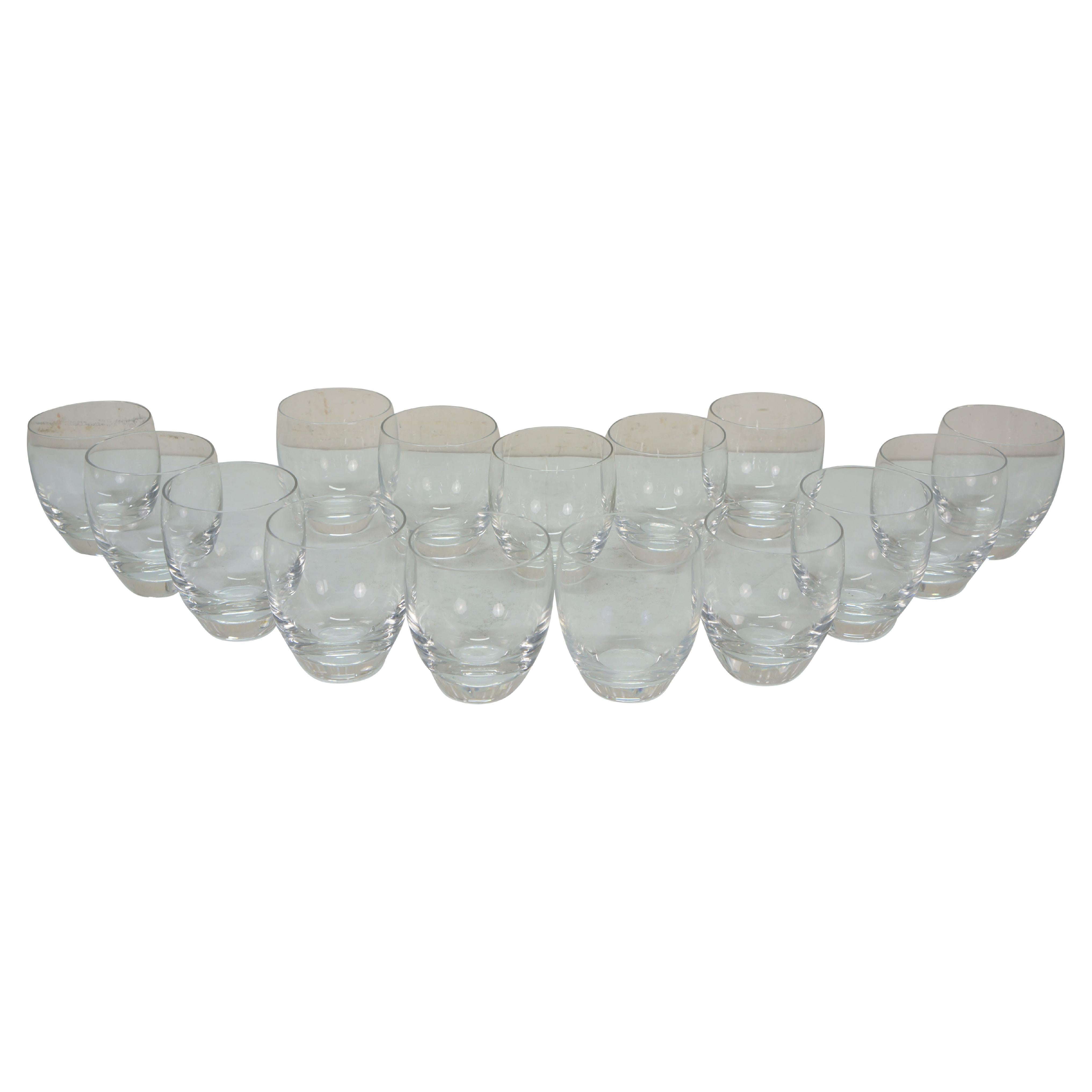 15 Baccarat Crystal Perfection Barrel Shape Flat Old Fashioned Tumblers 8oz For Sale