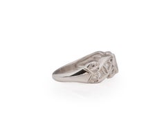 .15 Carat Art Deco Diamond Platinum Wedding Band