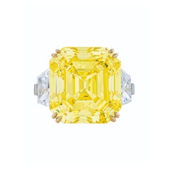 15 Carat Assher Cut Statement Fancy Yellow 14K Gold Colour-Collector’s Treasure