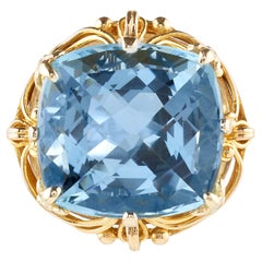 15 Carat Blue Quartz Ring