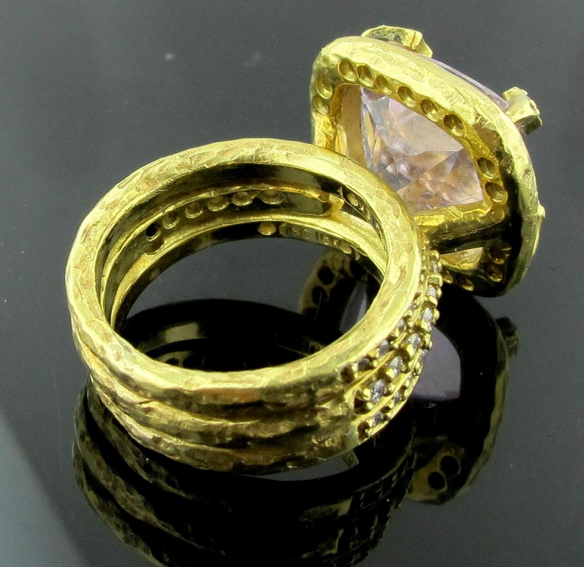 15 carat morganite ring