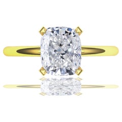 1.5 Carat Cushion Diamond Engagement Ring EGL USA Certified