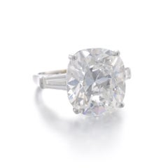 15 Carat Cushion Statement Brilliant White VS Diamond Ring