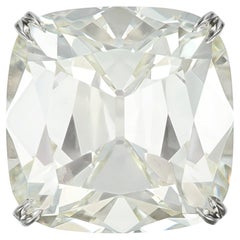 15 Carat Cushion Statement Brilliant White VS 14K White Gold Diamond Ring
