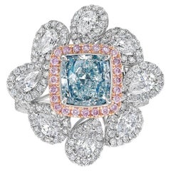 1.5 Carat Cushion Statement Fancy color 14K Gold Colour-Collector’s Treasure