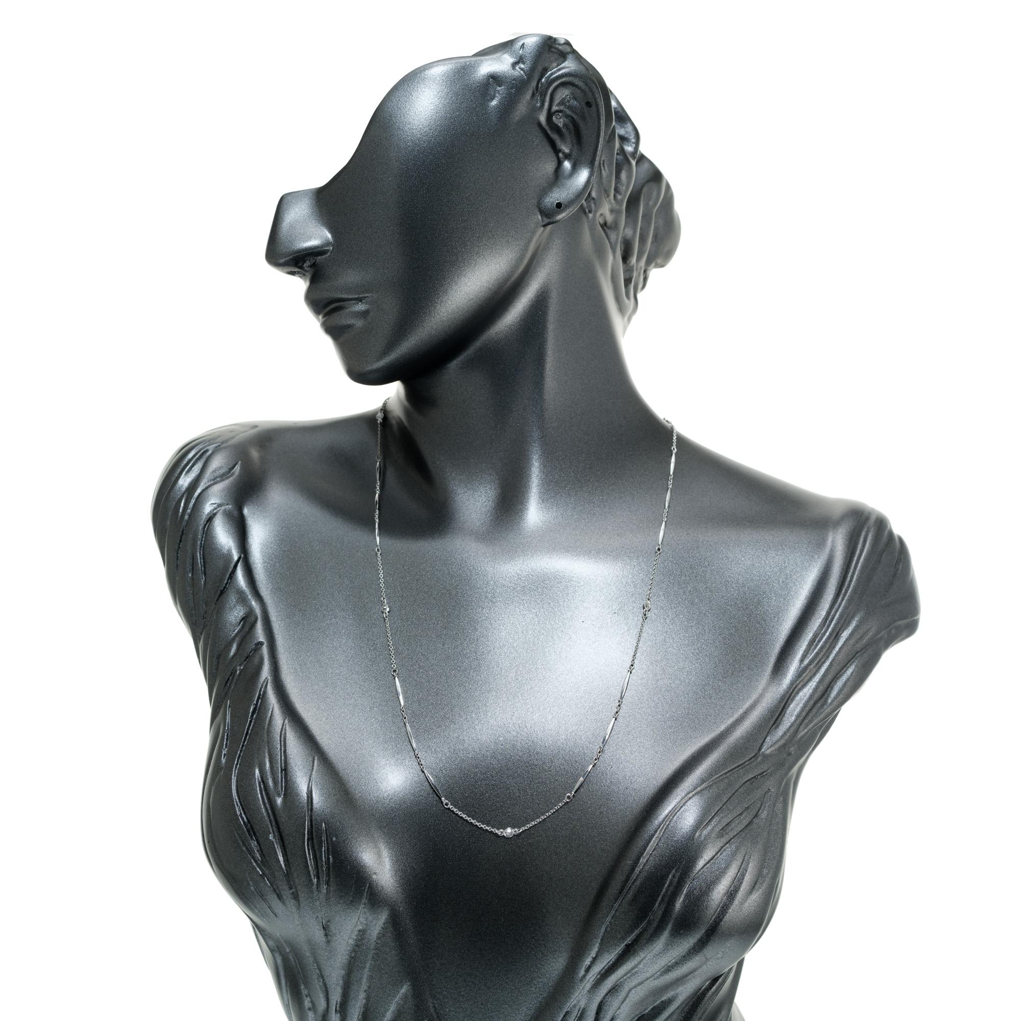 platinum bar necklace