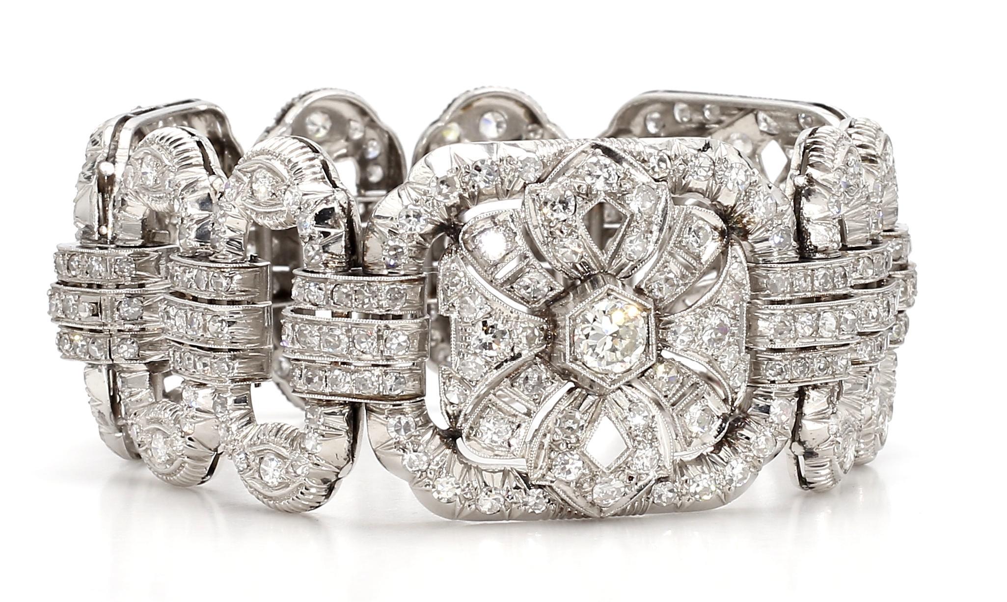 15 Karat Diamant-Armband 18K Gold Damen im Angebot