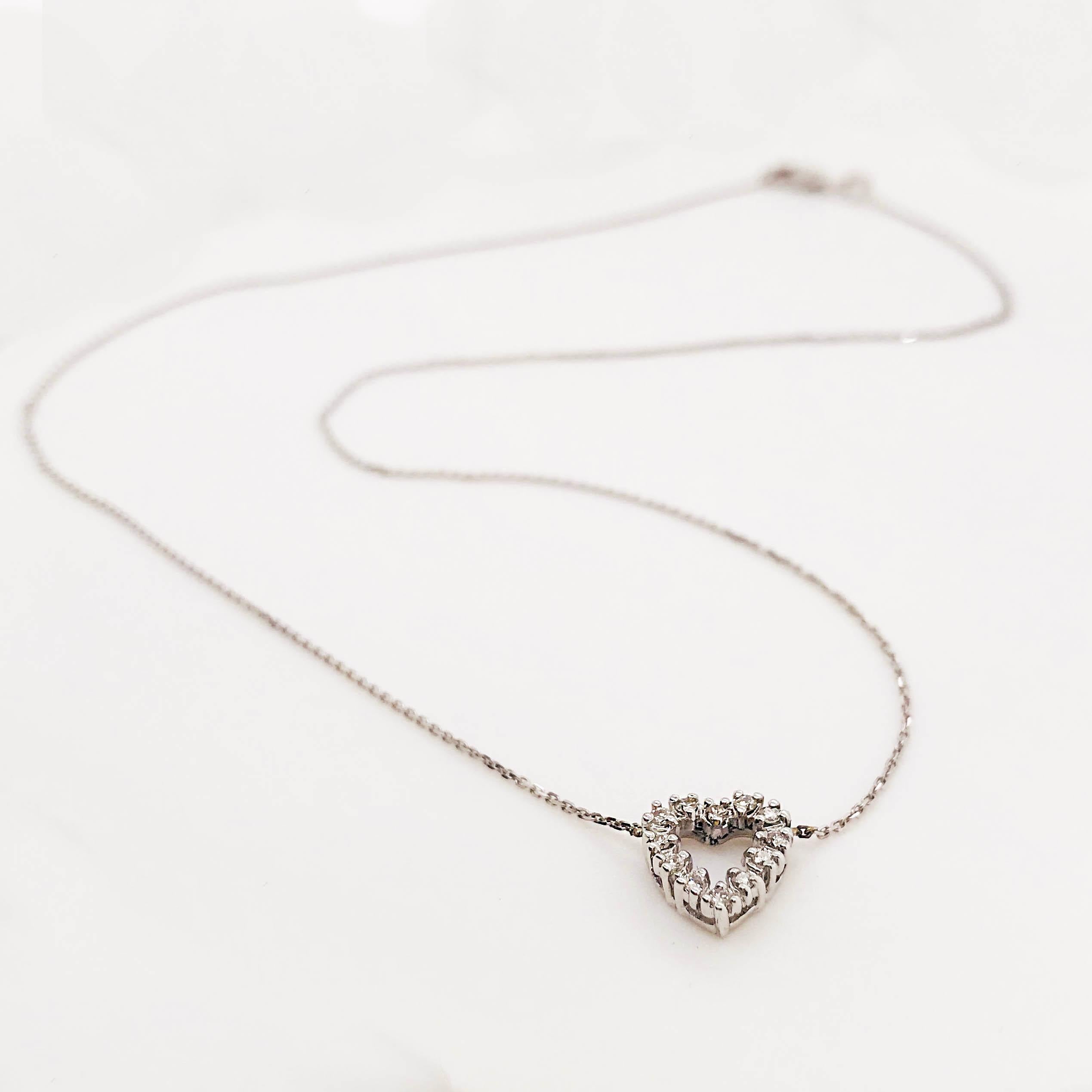 The beautiful diamond heart necklace is so adorable! This diamond necklace is the perfect gift for Mother's Day, Graduation, Birthday's or Treat Yourself Day! 
Diamond necklaces are a staple. You deserve one and you deserve the best! The diamond