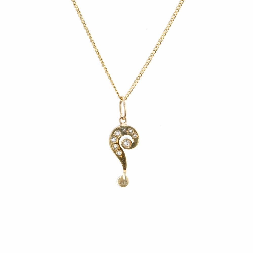 question mark necklace