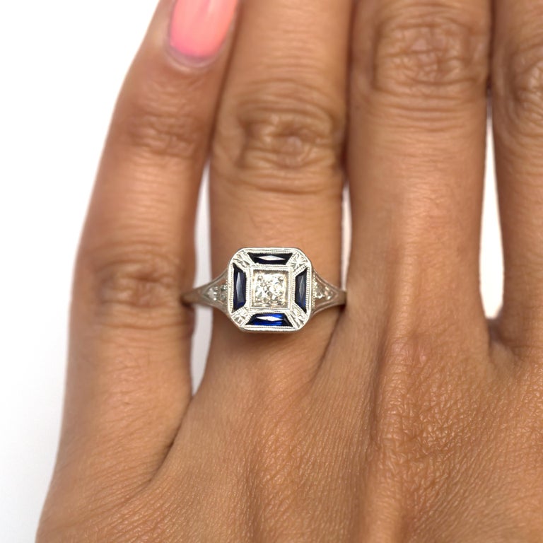 .15 Carat Diamond Platinum Engagement Ring For Sale at 1stdibs