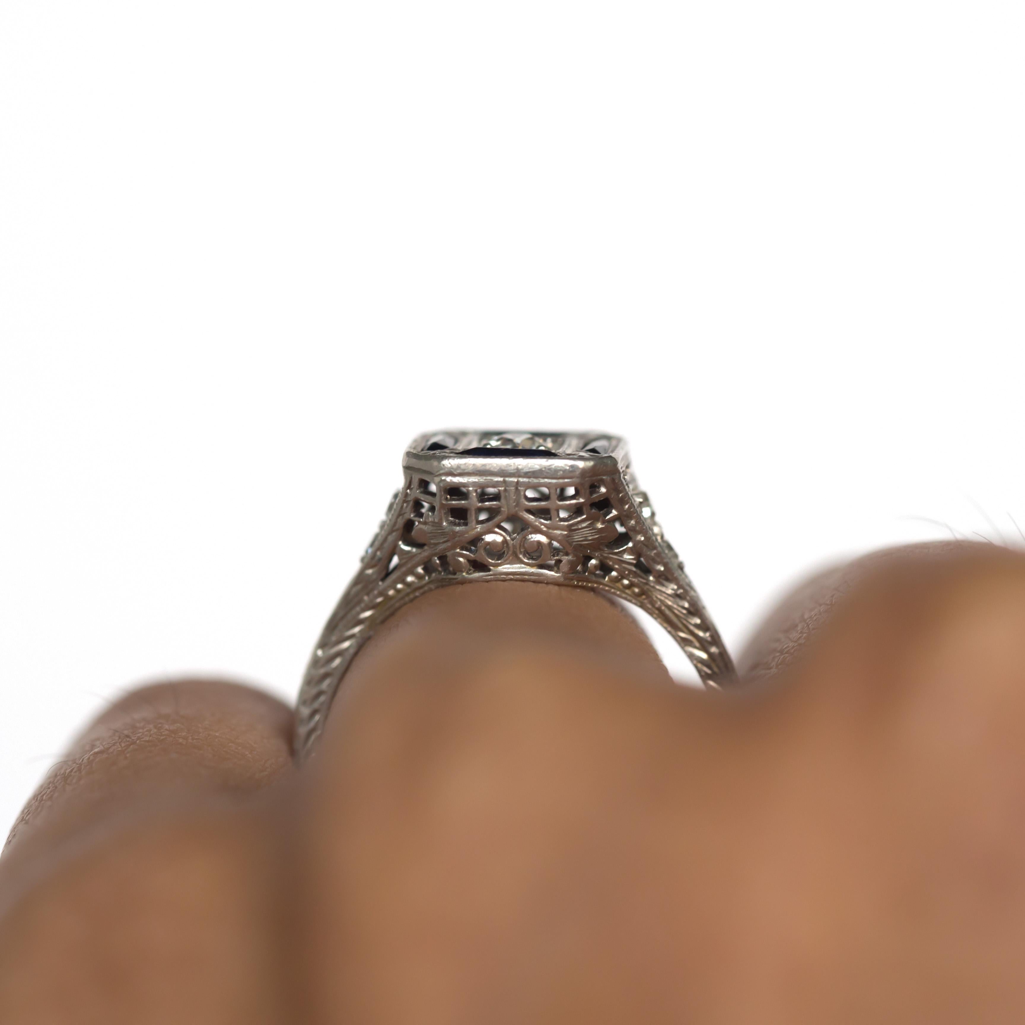 Women's or Men's .15 Carat Diamond Platinum Engagement Ring