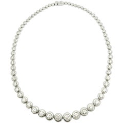 15 Carat Diamond Riviere Necklace