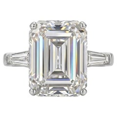 15 Carat Emerald-Cut Diamond Ring, GIA Certified