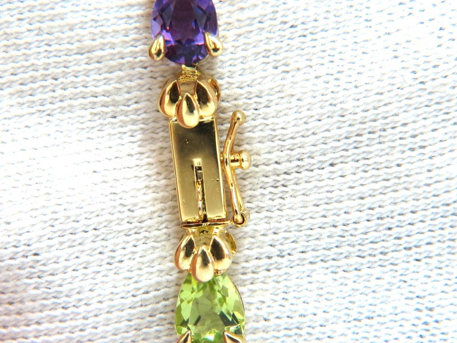 amethyst and garnet bracelet