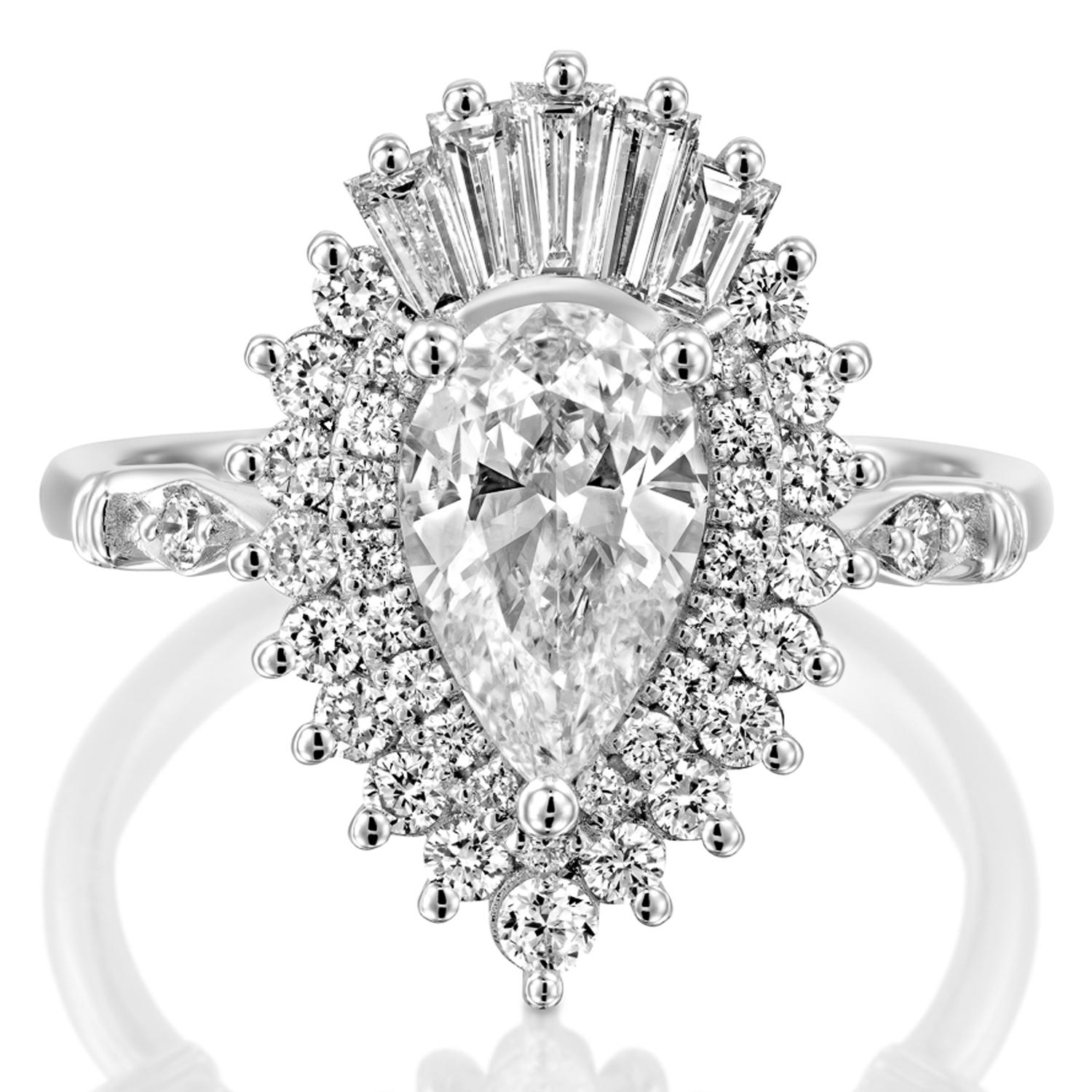 1.5 carat halo engagement ring