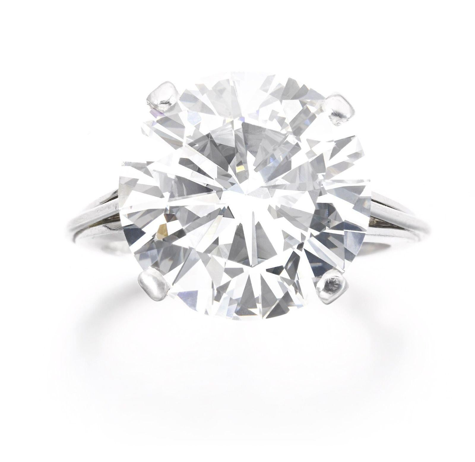 15-Karat H VVS1 Runder Diamantring  GIA zertifiziert  Zeitloser Luxus & Investition im Angebot 4