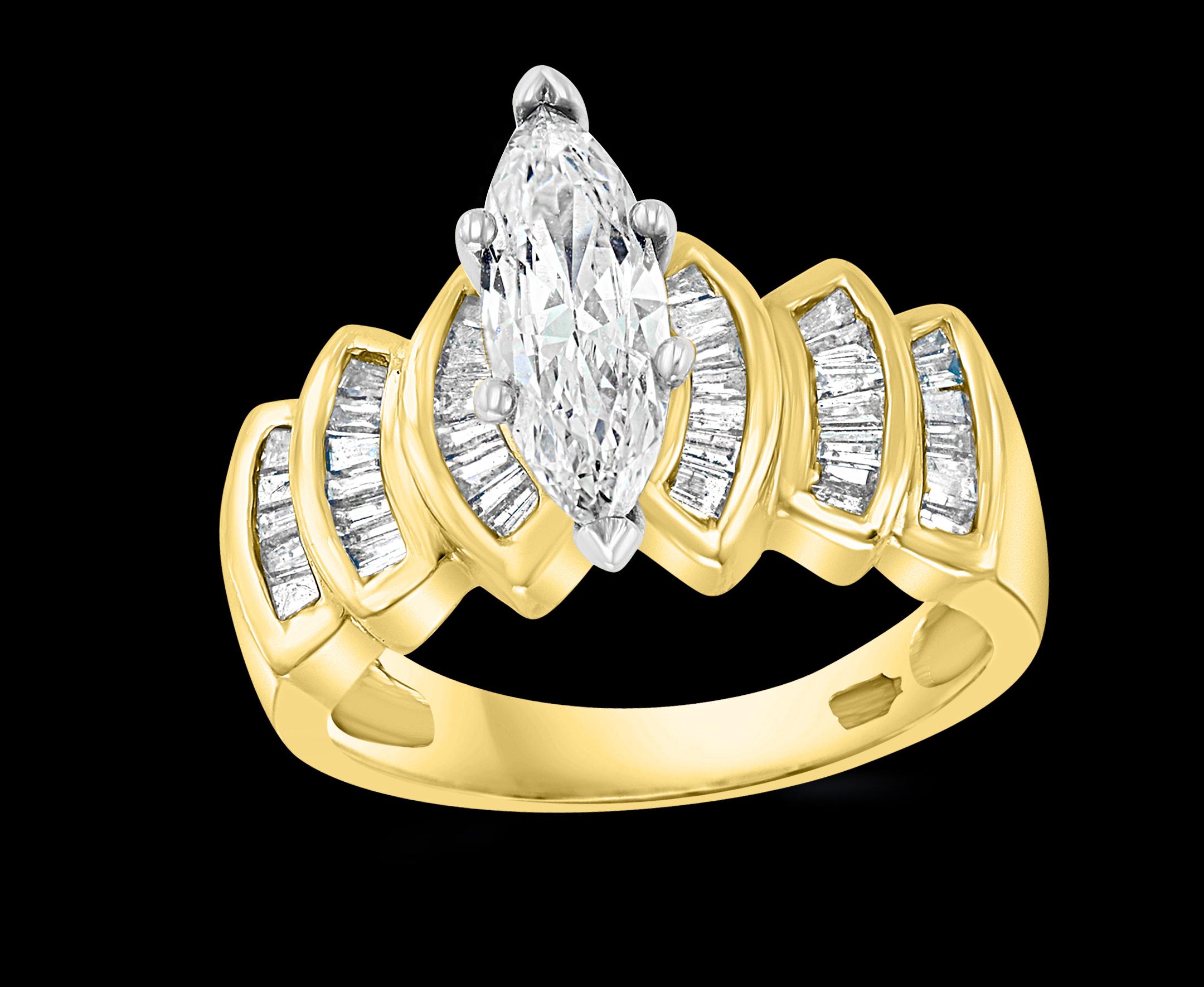 14 karat gold ring with diamonds