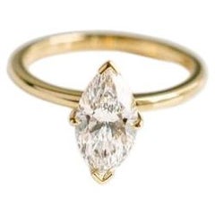 1.5 Carat Marquise Statement Brilliant White 14K Gold Elegant Sparkle Heirloom