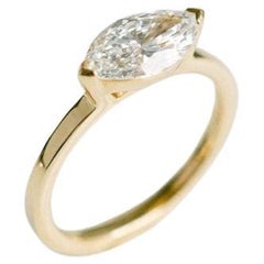 1.5 Carat Marquise Statement Brilliant White 14K White Gold Pure Sophistication