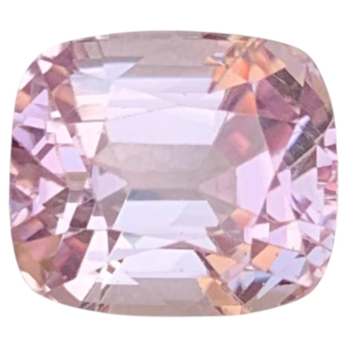 15 Carat Natural Loose Pink Color Kunzite Stone Cushion Cut Afghan Gemstone