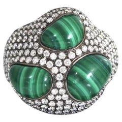 15 Carat Natural Malachite
3.60 Carat Diamond Cocktail Ring 18K Gold 15 Carat Natural Malachite
3.60 Carat Diamond Cocktail Ring 18K Gold