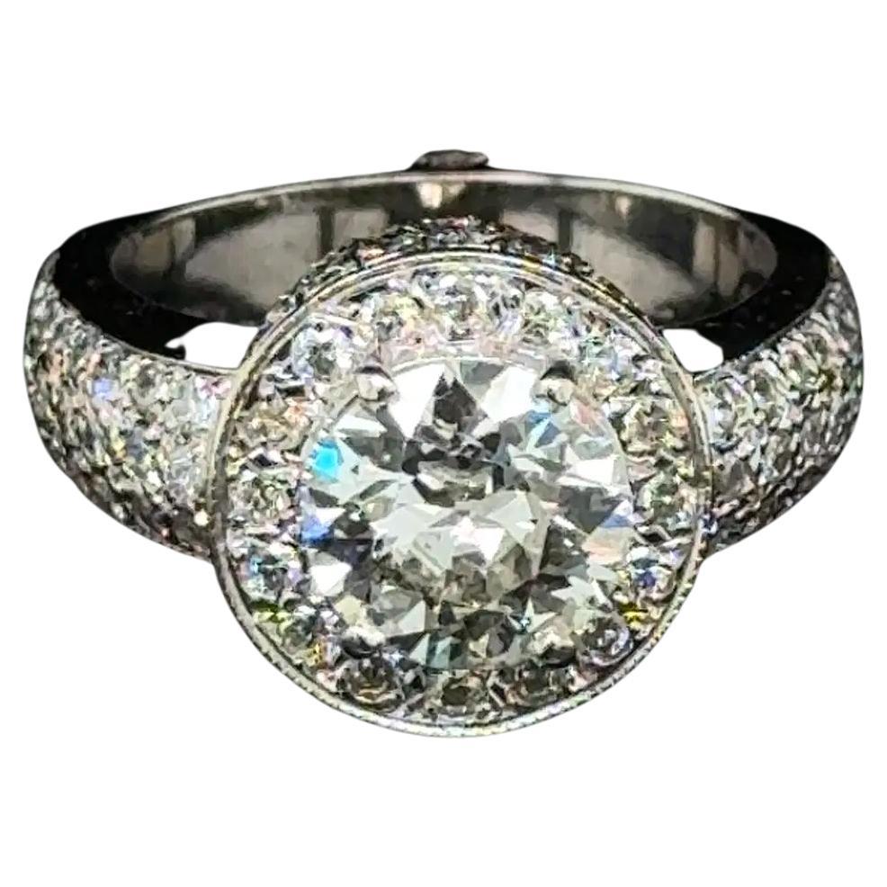 1.5 Carat OEC Diamond Gold Solitaire Vintage Ring Estate Fine Jewelry