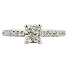 1.5 Carat Radiant Diamond Ring Brilliant White 14K Gold Pure Sophistication